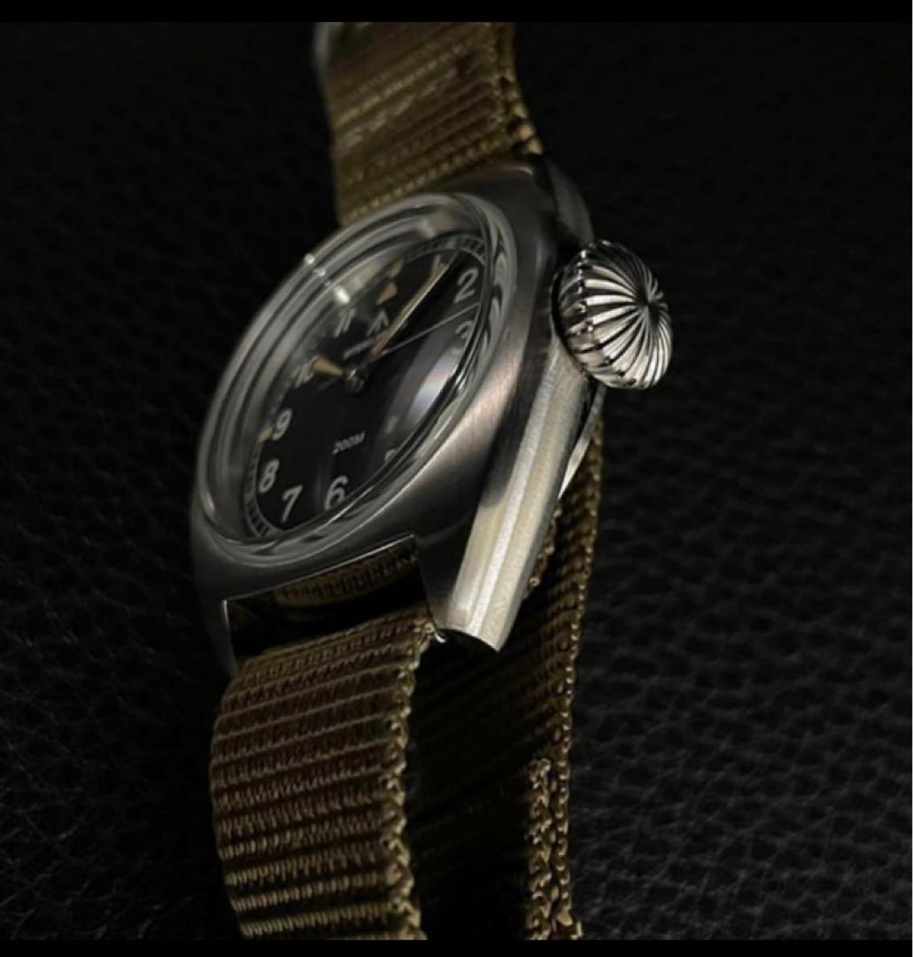 【新品未使用】STEELFLIER ミリタリーウォッチ 36mm Vh31 搭載