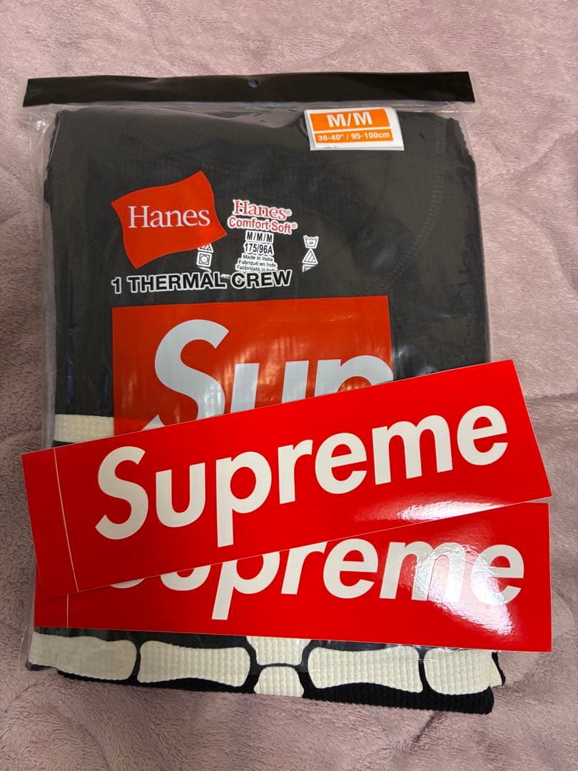 Supreme Hanes Bones Thermal ヘインズ サーマル骸骨