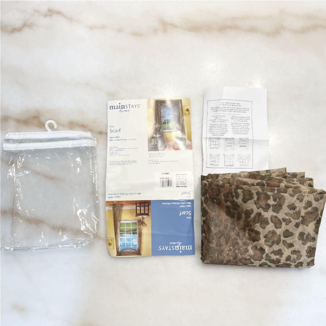 【新品・未使用】アニマル柄レース スワッグバランス