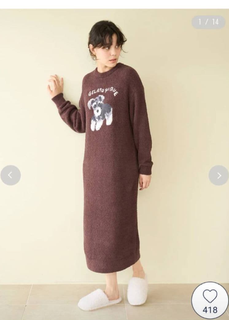 ❣️最終sale中❣️ジェラートピケ シュナウザー ワンピース 完売品