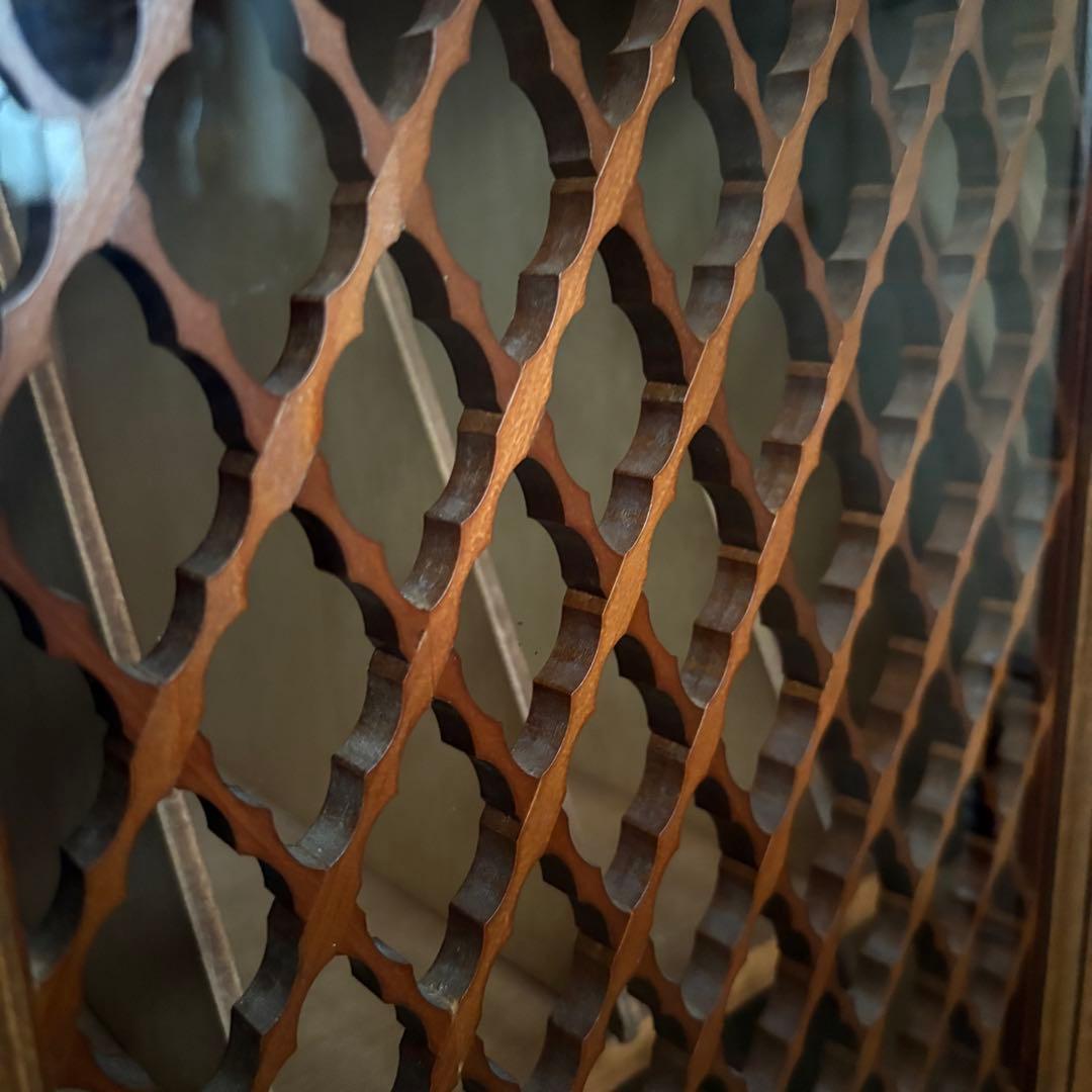 ヴィンテージ　レコードキャビネット　クラシック　約240枚収納可能