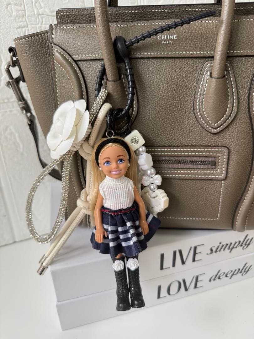 バービーキーホルダー　バービードールチャーム　Barbie チェルシーチャーム