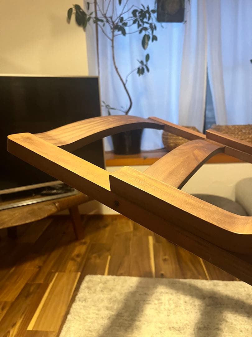 無印商品　シングルダイニングソファ　オーク