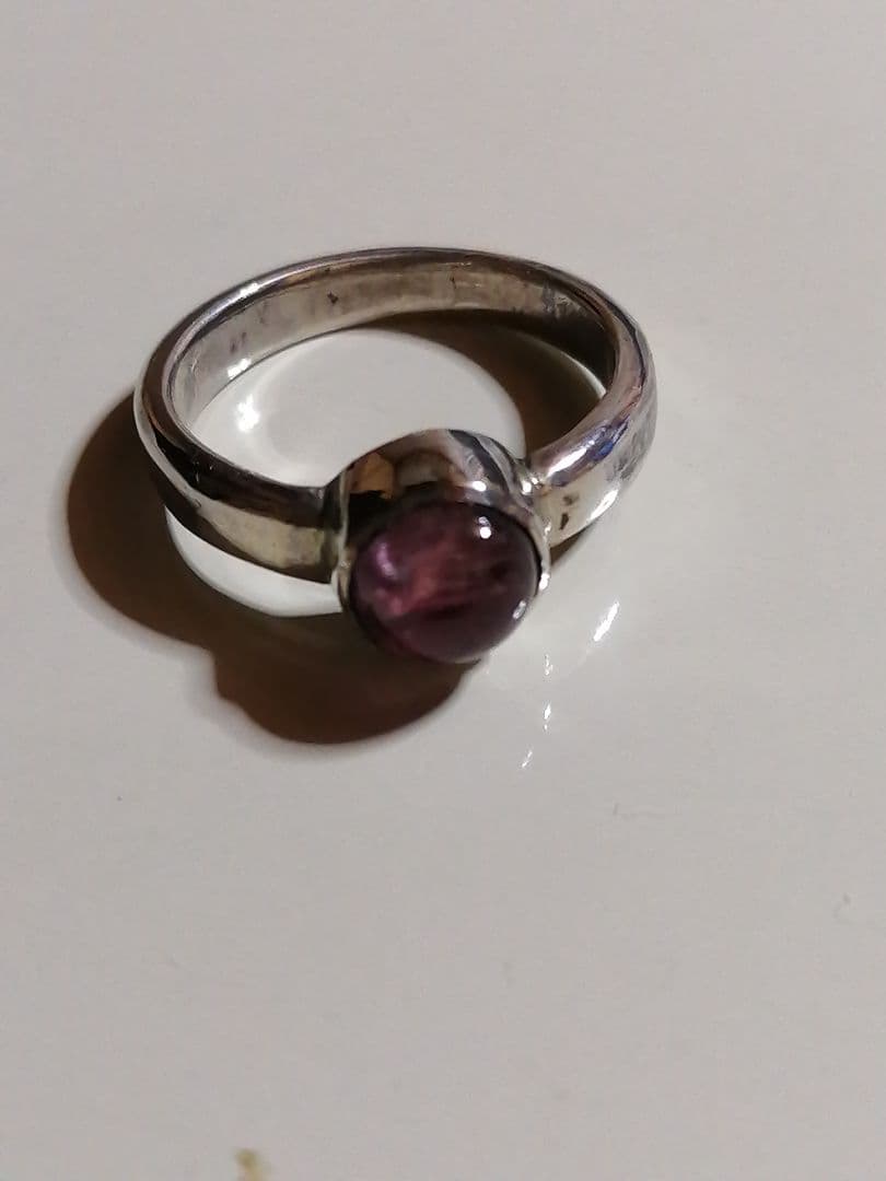 トルマリンキャッツアイのシルバーリング