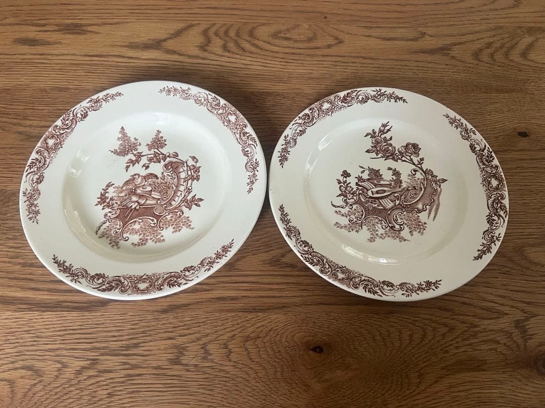 フランスアンティーク クレールフォンテーヌ ディナー＆スープ