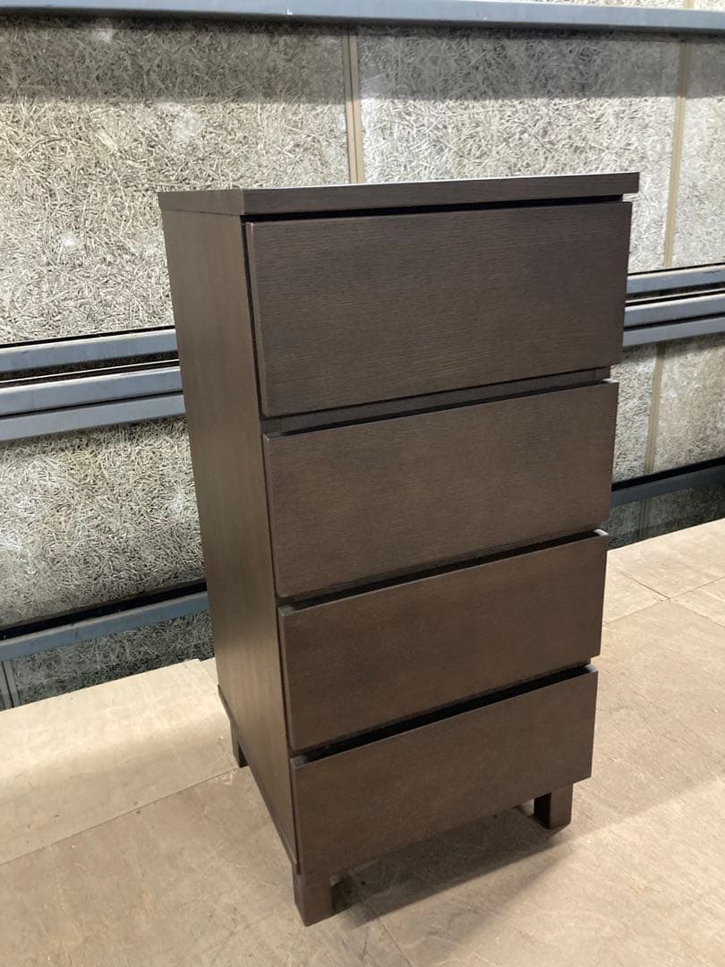 MUJI 無印良品 木製チェスト 4段 タモ材 収納家具
