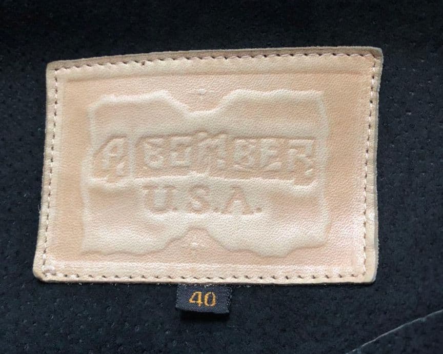 希少00sアメリカBOMBER U.S.A.　スエード　ウエスタン