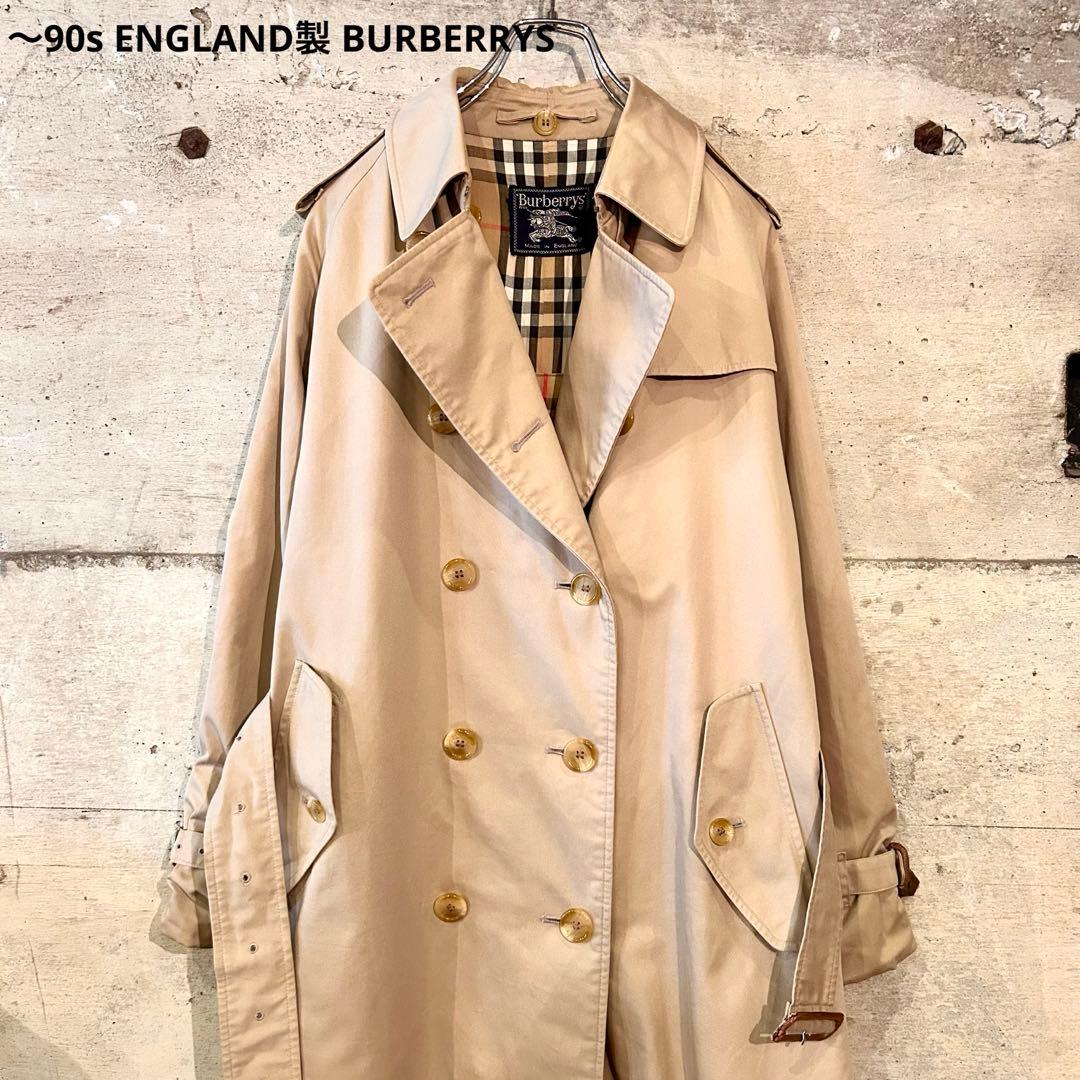 〜90s ENGLAND製 BURBERRYS バーバリー トレンチ コート