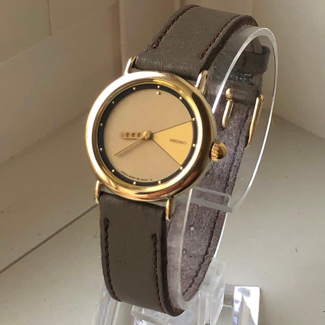 【激レア】SEIKO セイコー　二色文字盤　クォーツ腕時計 ゴールド/ベージュ