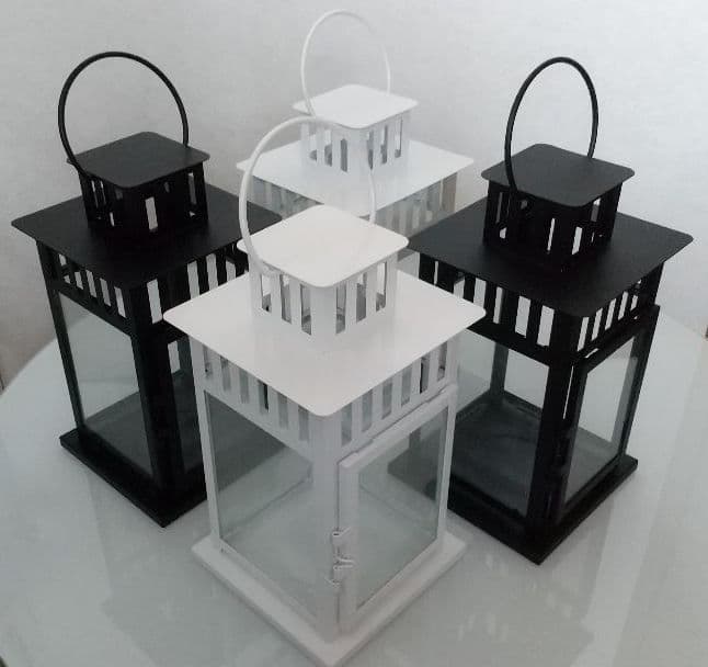 【オシャレ】アイアン スクエア キャンドルホルダー ランタン