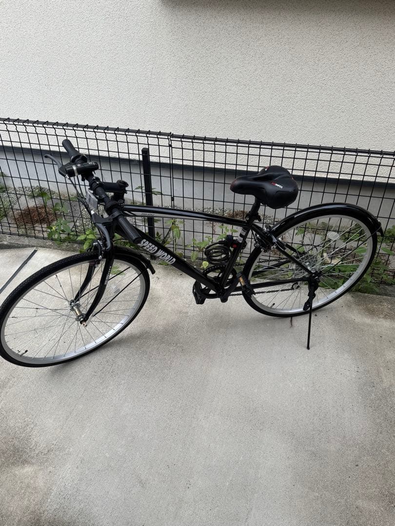 クロスバイク 黒 シマノ製6段　26インチ