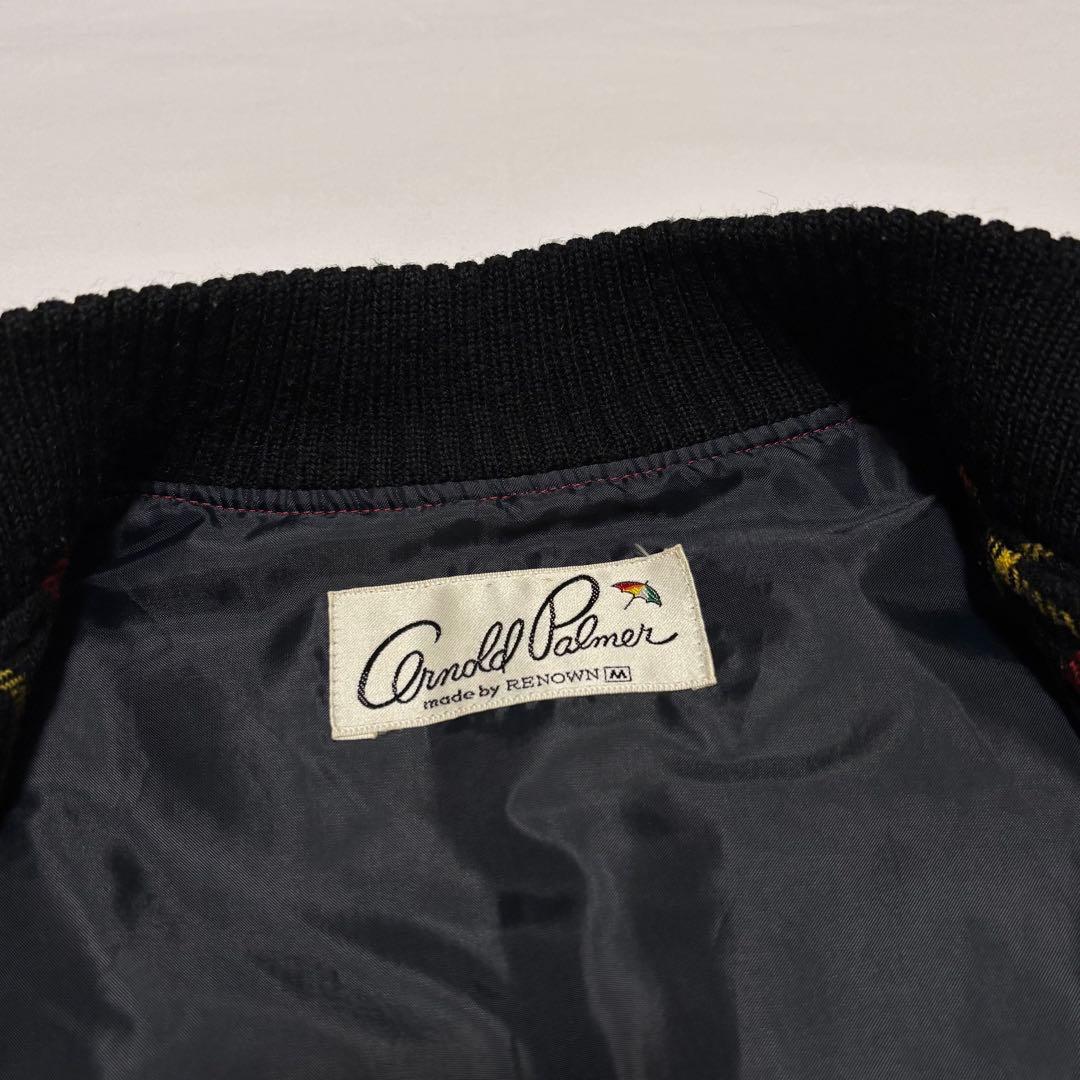 希少！ 90s アーノルドパーマー チェック ウール ブルゾン