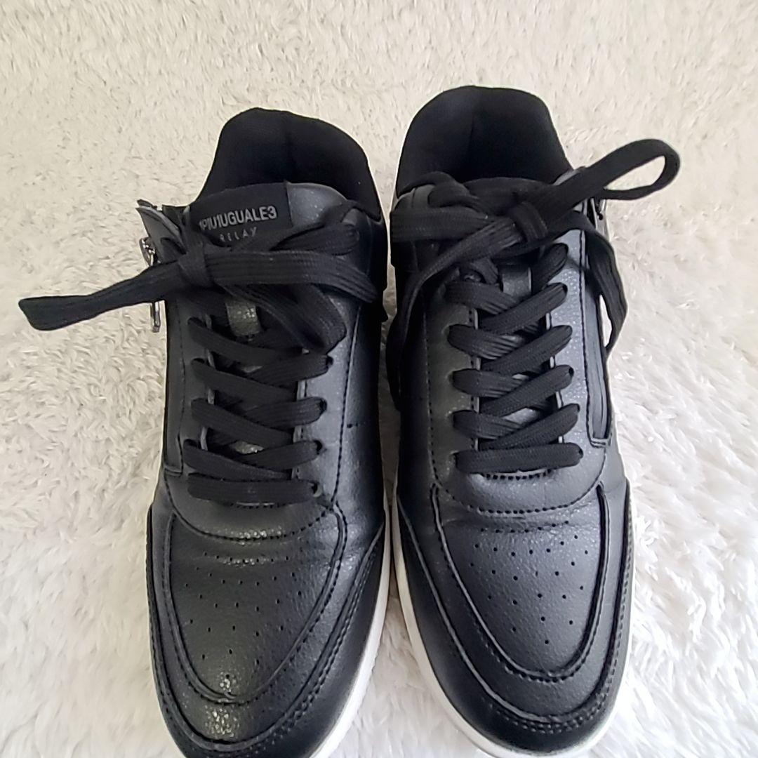 2024モデル ウノピゥウノウグァーレトレ ロゴ スニーカー サイドジップ