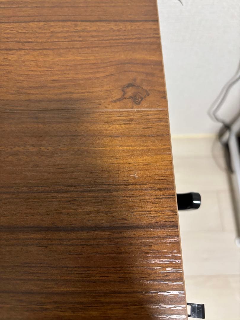 電動昇降デスク ブラウン 中型