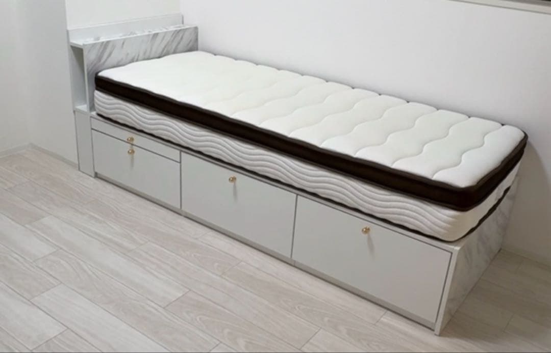 Francfranc エルドラド チェストベッド セミシングル 収納ベッド