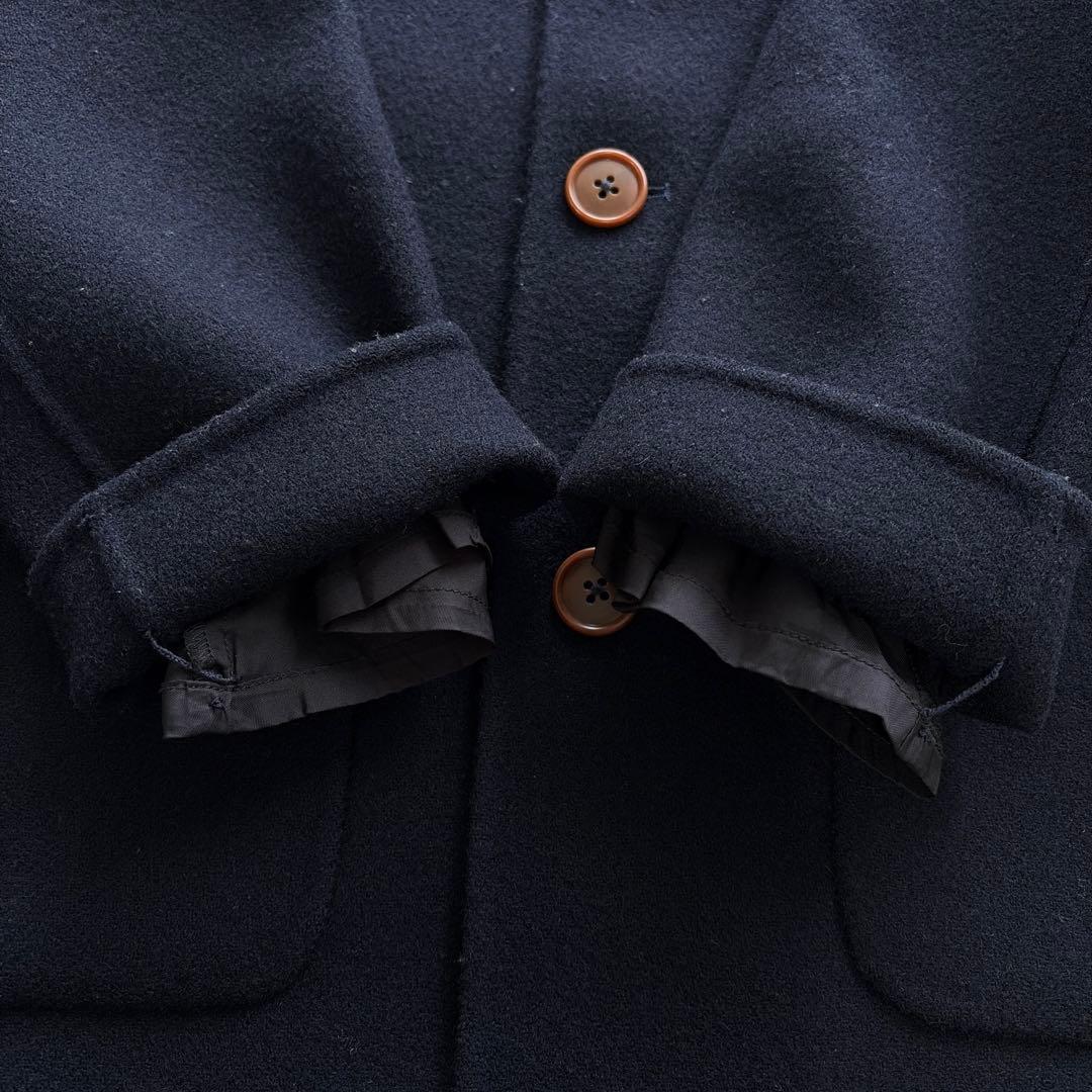 タグ付き✨ ザシンゾーン ダブルフェイス ウールチェスターコート ロング丈 紺