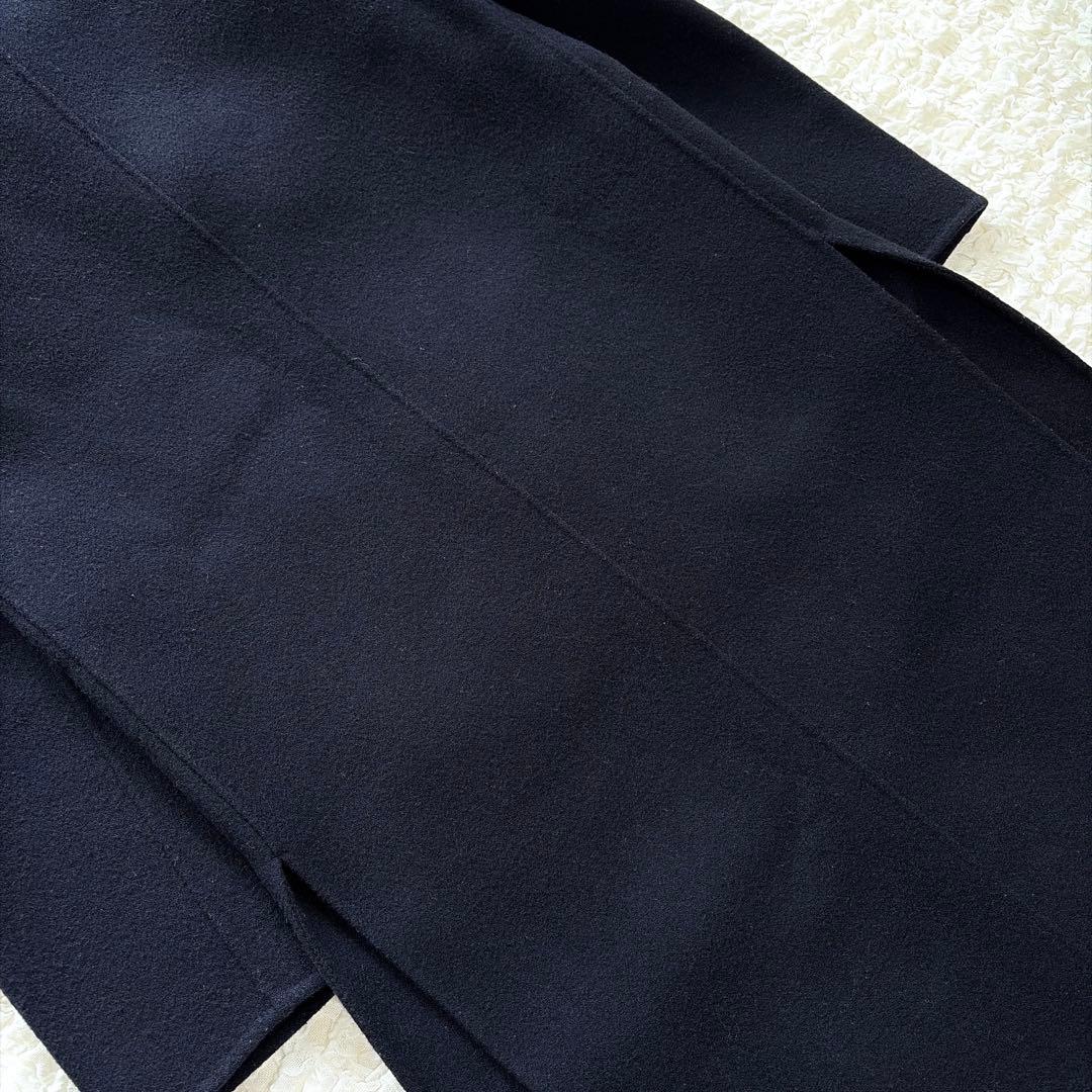 タグ付き✨ ザシンゾーン ダブルフェイス ウールチェスターコート ロング丈 紺