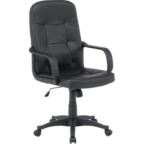 【新品・送料無料】レザーチェアー　ＨＦ－６６　ブラック　２