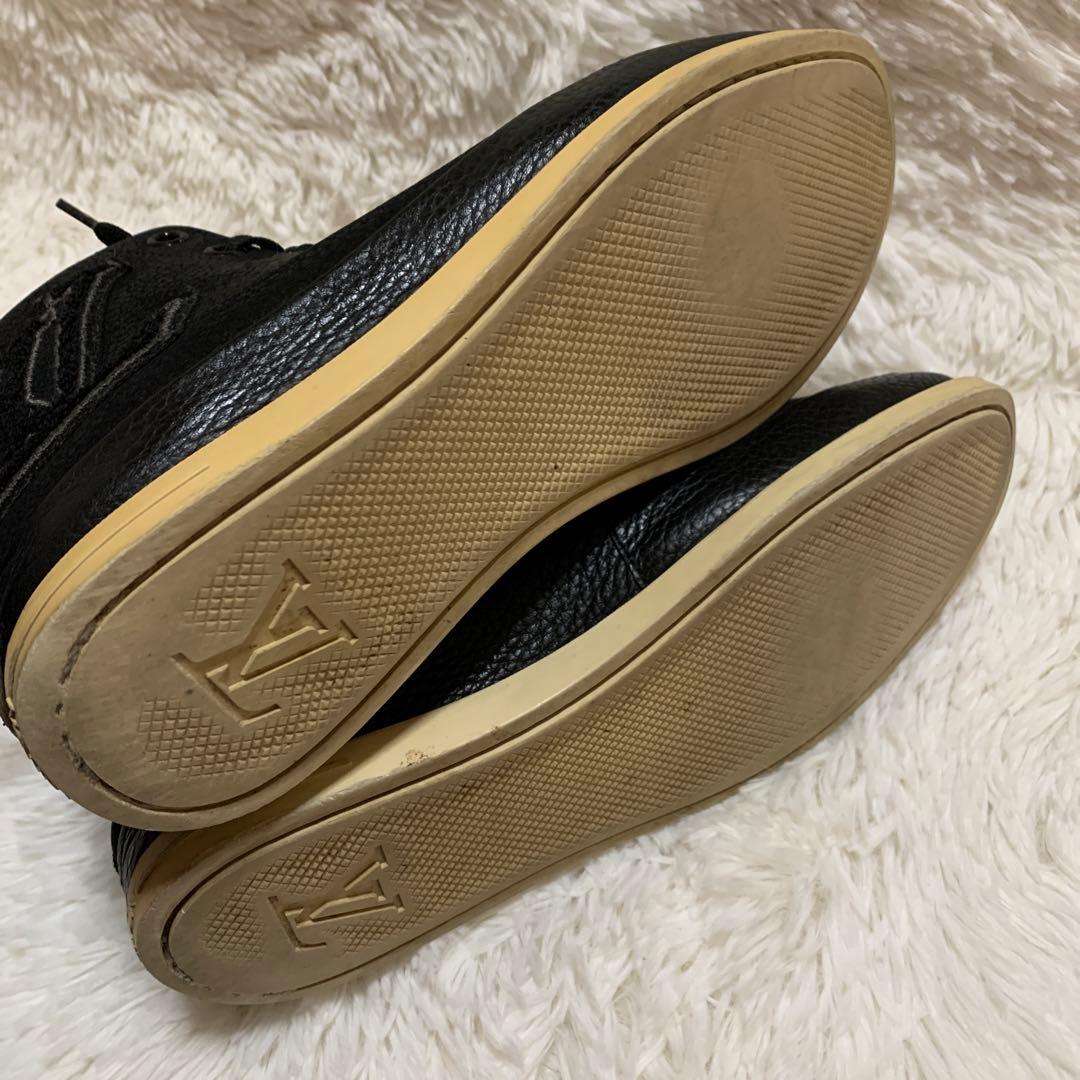 louis vuittonハイカット レザー スニーカー 26cm