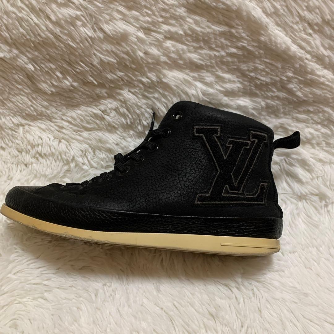 louis vuittonハイカット レザー スニーカー 26cm