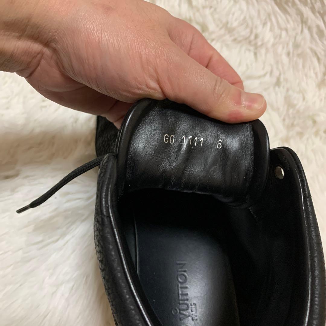 louis vuittonハイカット レザー スニーカー 26cm