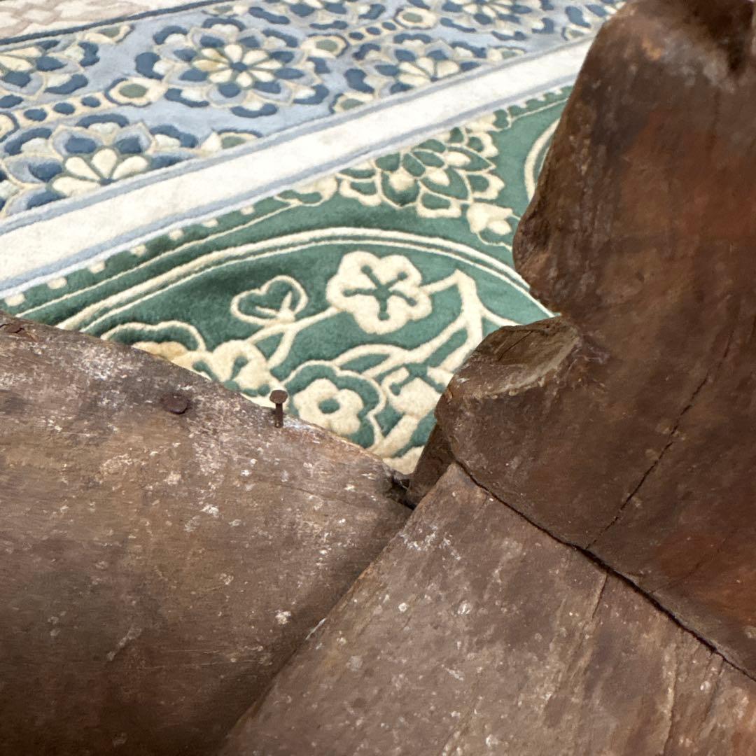 インド　チャパティテーブル　アンティーク