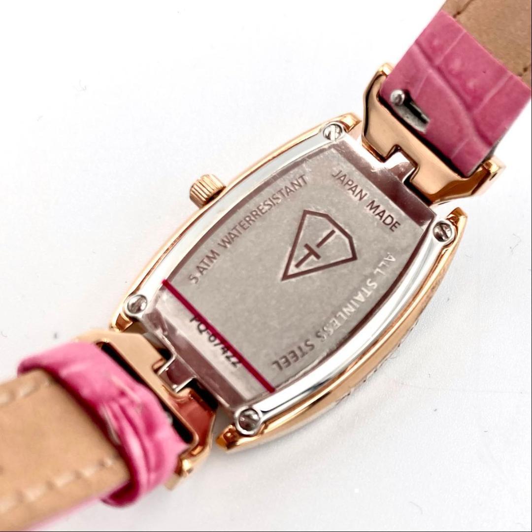 344 極美品 アイステック PQ2-RG 腕時計 クオーツ 石付き シェル