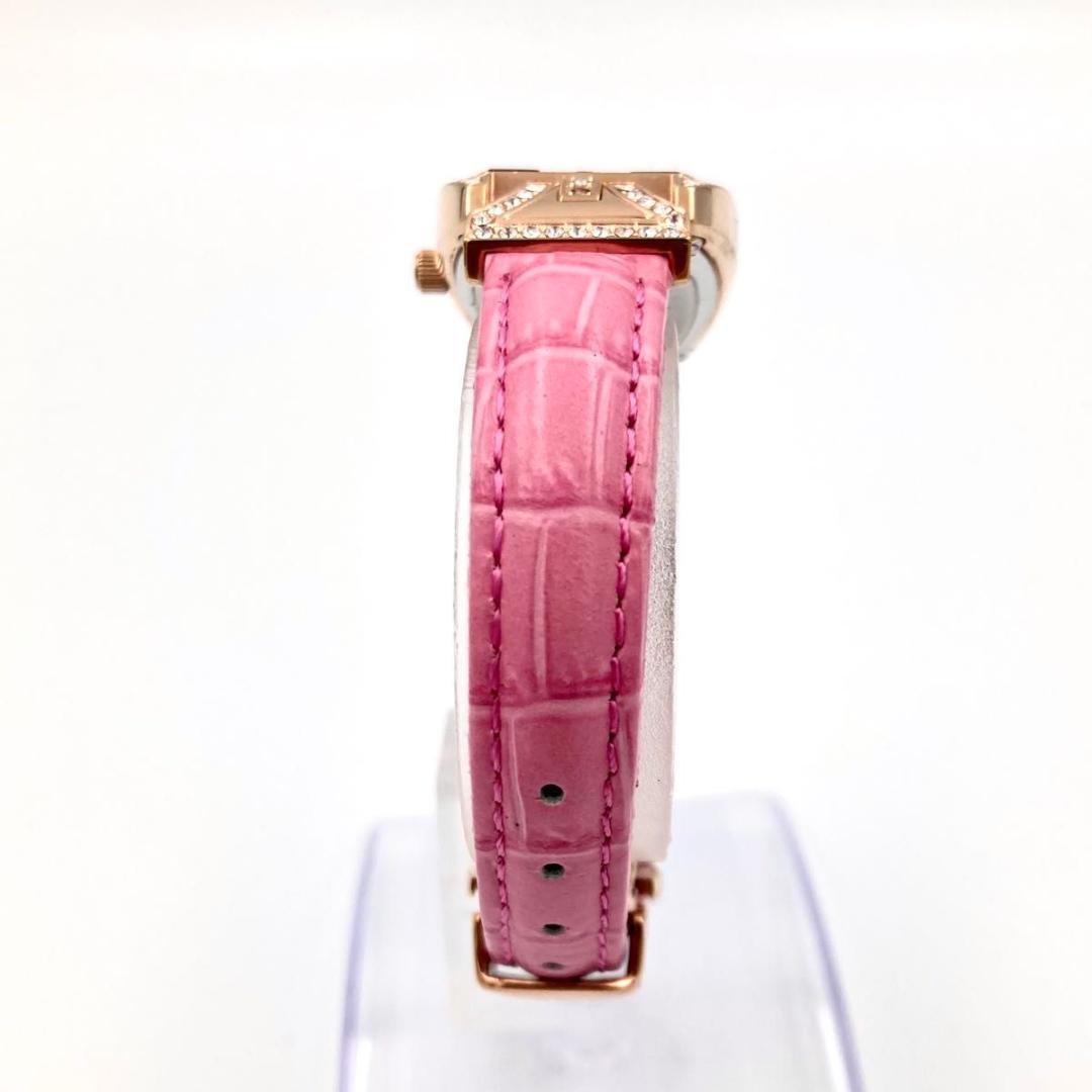 344 極美品 アイステック PQ2-RG 腕時計 クオーツ 石付き シェル