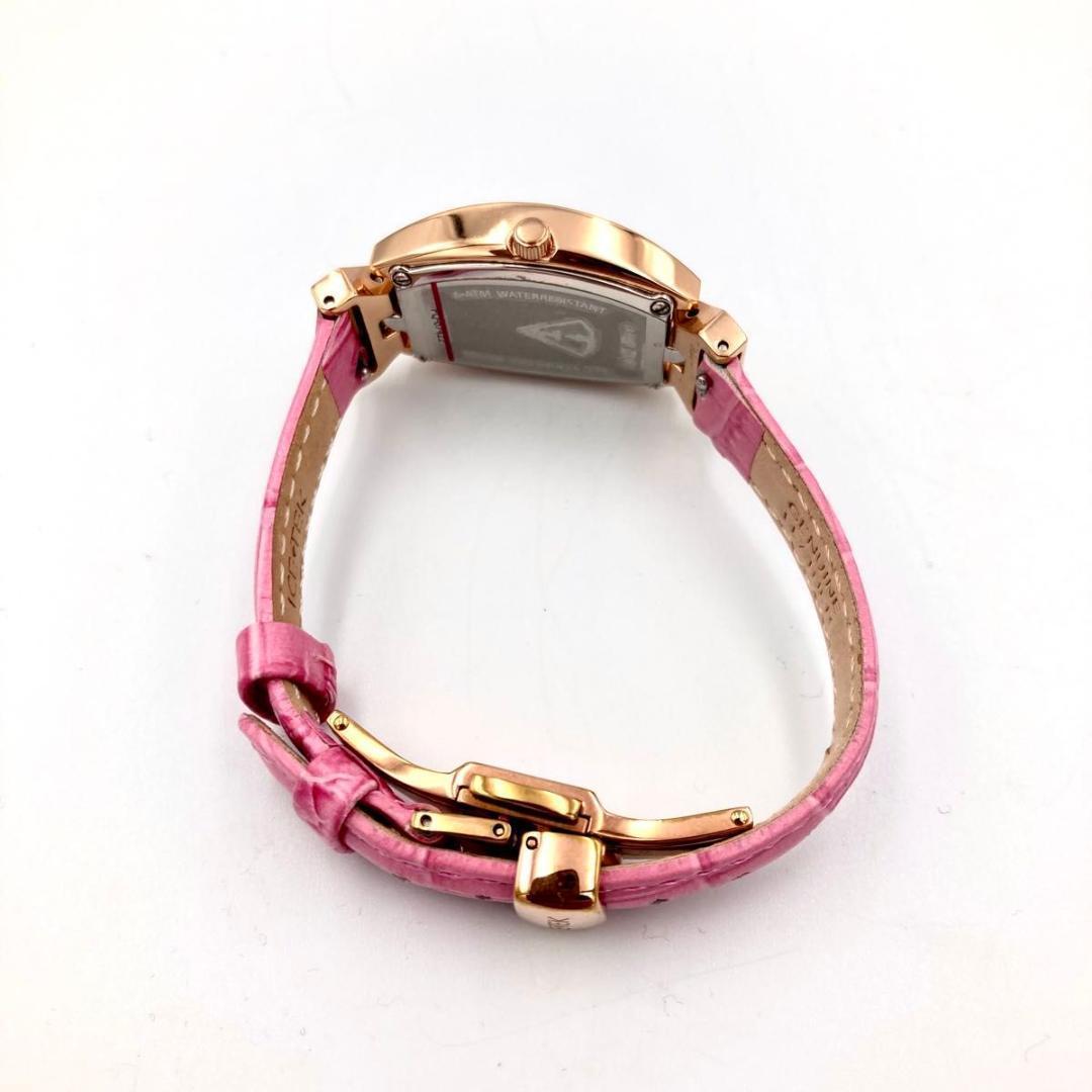 344 極美品 アイステック PQ2-RG 腕時計 クオーツ 石付き シェル