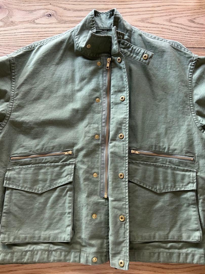 24SS HELIOPOLE エリオポール ミリタリーショートブルゾン