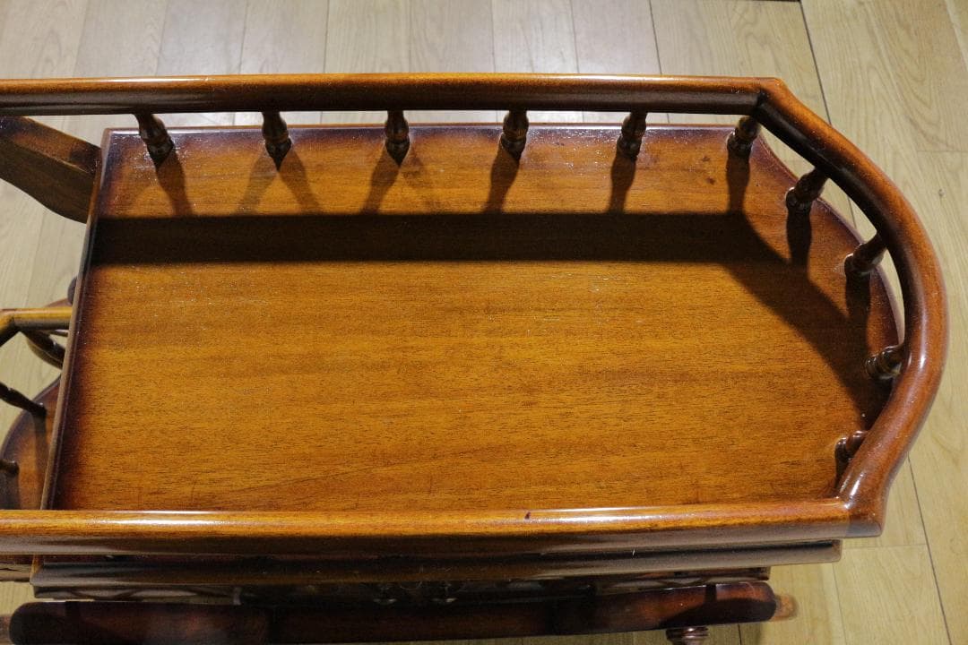 マホガニー家具★シンデレラワゴン★キッチンワゴン★良品★