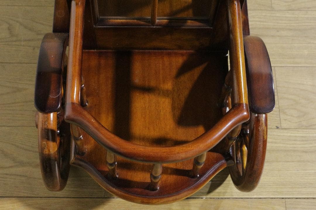 マホガニー家具★シンデレラワゴン★キッチンワゴン★良品★