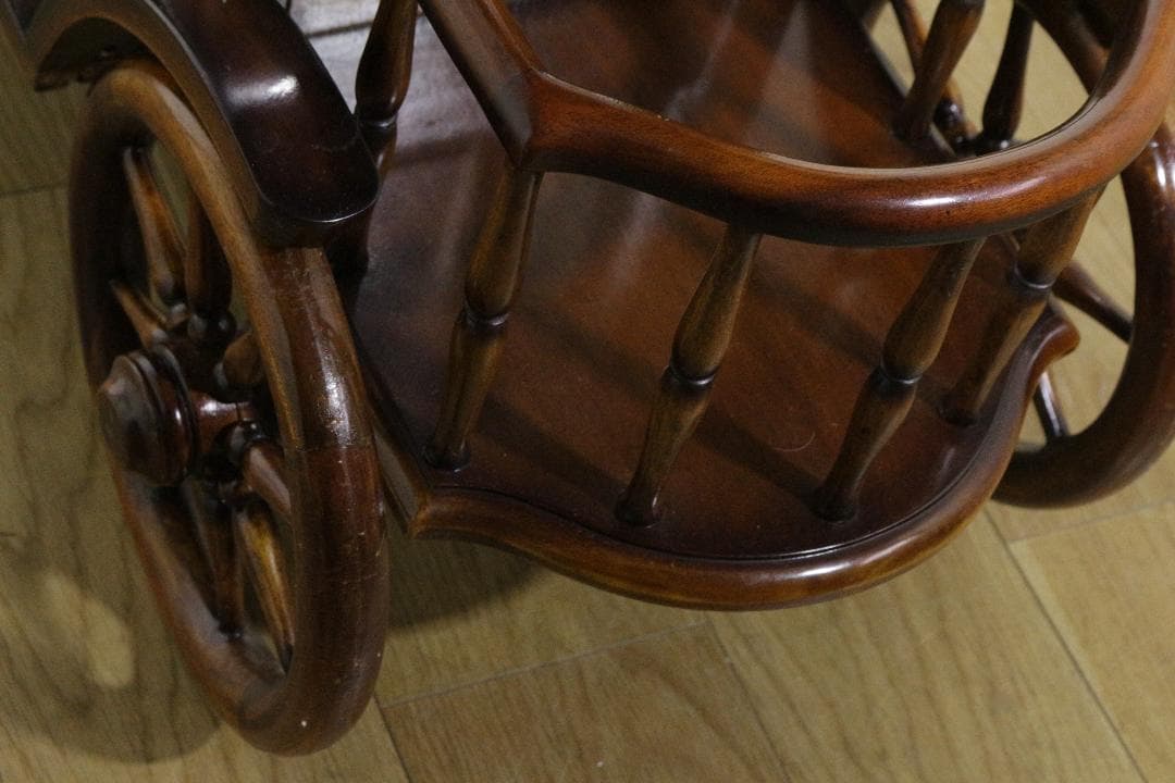 マホガニー家具★シンデレラワゴン★キッチンワゴン★良品★