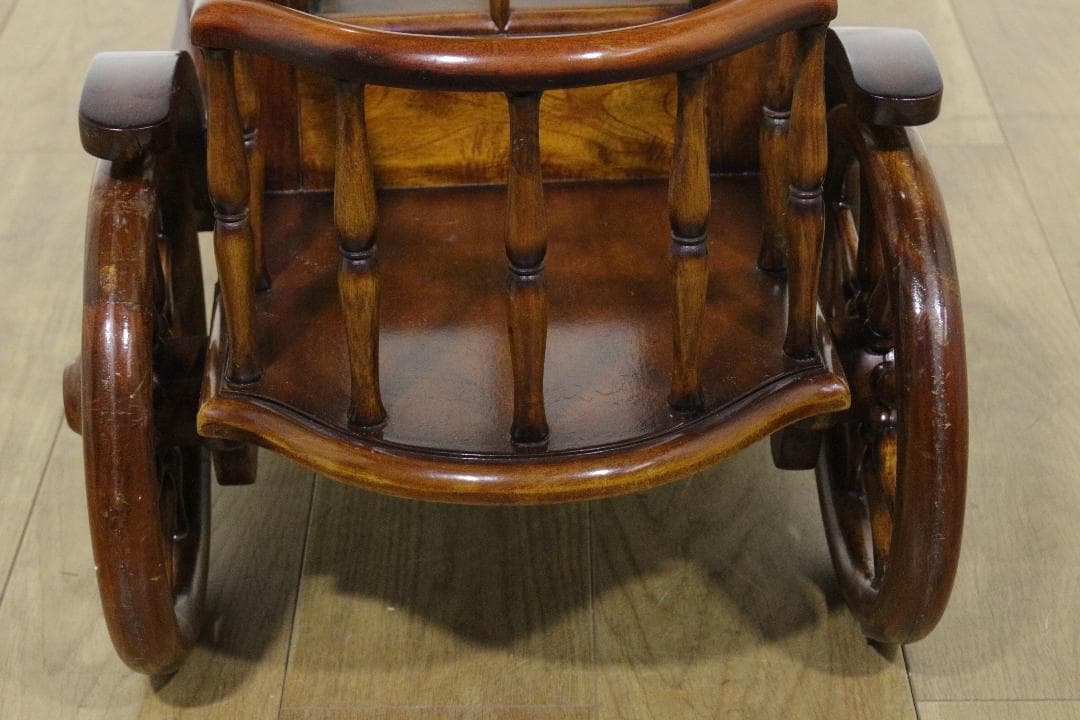 マホガニー家具★シンデレラワゴン★キッチンワゴン★良品★