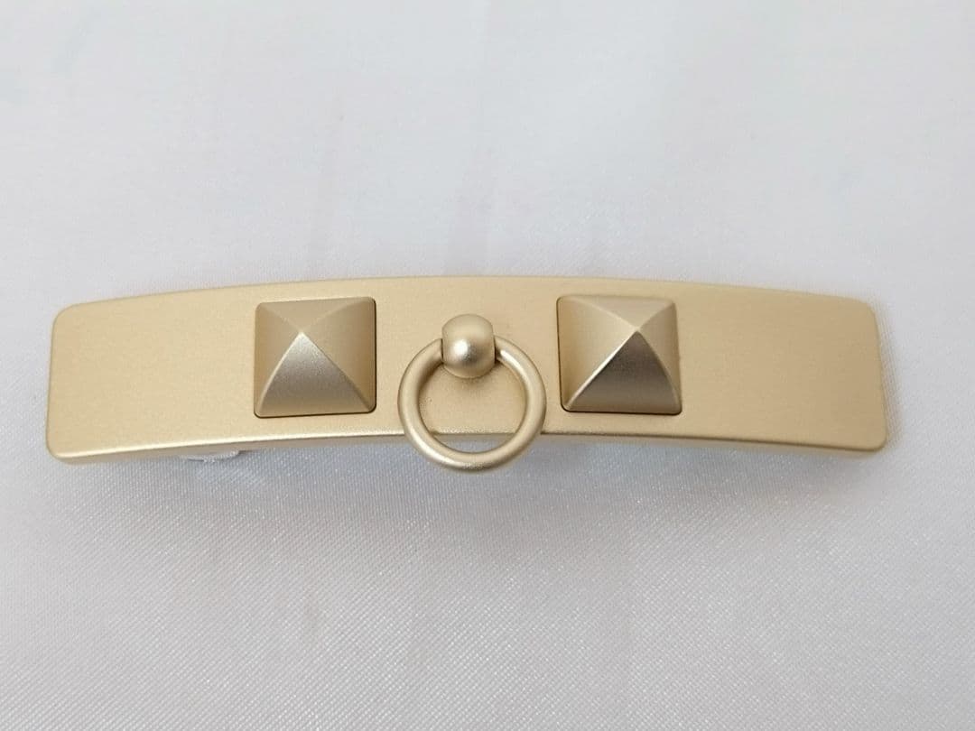 HERMES エルメス カプリス バレッタ ゴールド