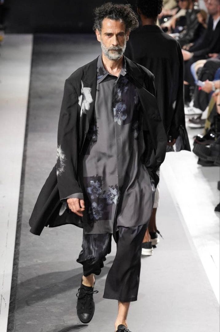 25ssヨウジヤマモト small flowers 3collar shirt