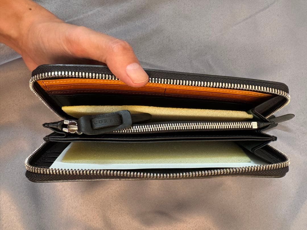 新品未使用品　CORBO ブラック 長財布　MADE IN JAPAN レザー