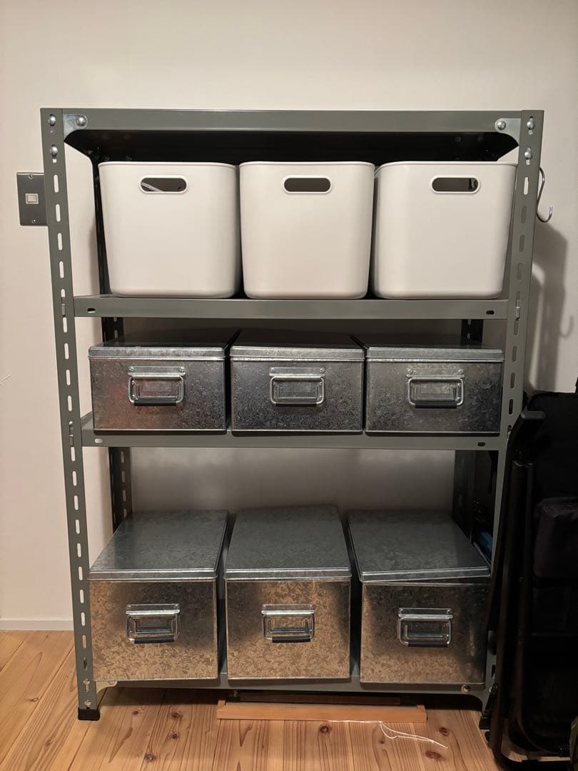 D&DEPARTMENT スチールラック 4段　300×885×1205 グレー