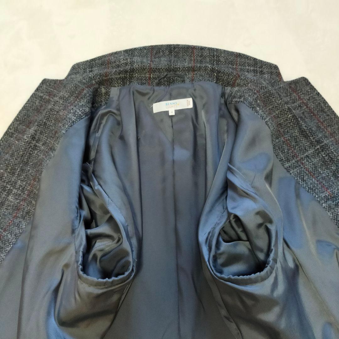 美品　BEAMS×HARRIS TWEED　チェスターコート　Мサイズ