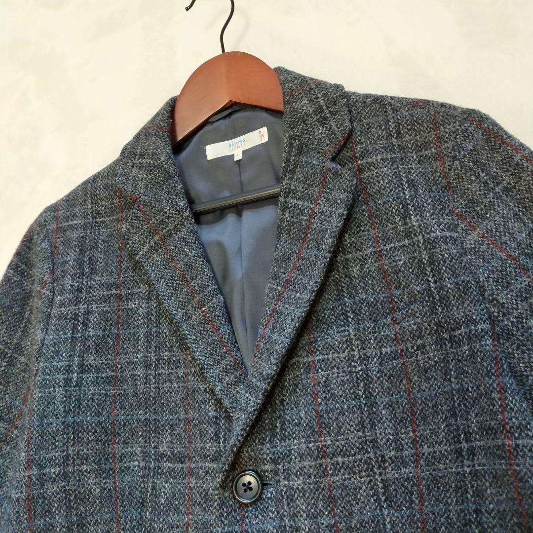 美品　BEAMS×HARRIS TWEED　チェスターコート　Мサイズ