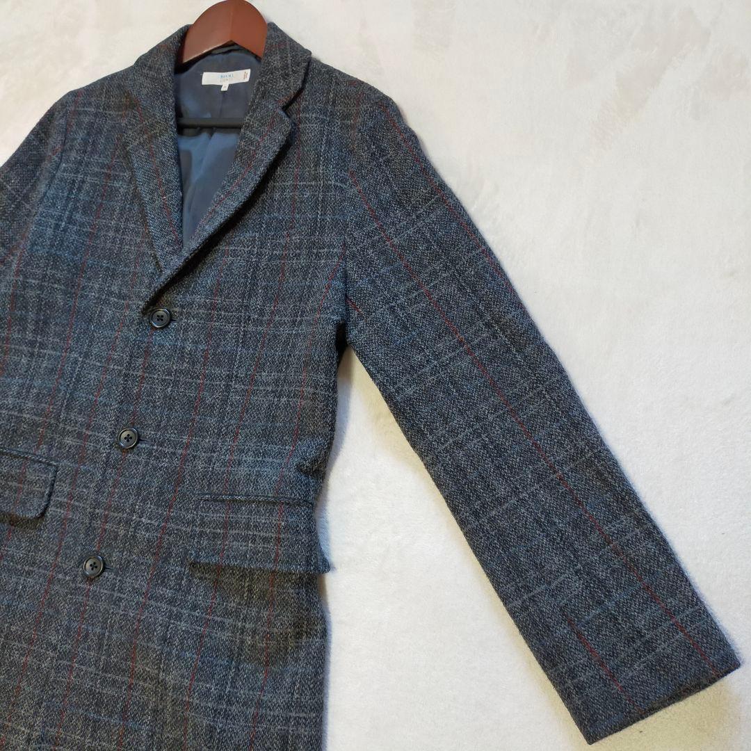 美品　BEAMS×HARRIS TWEED　チェスターコート　Мサイズ