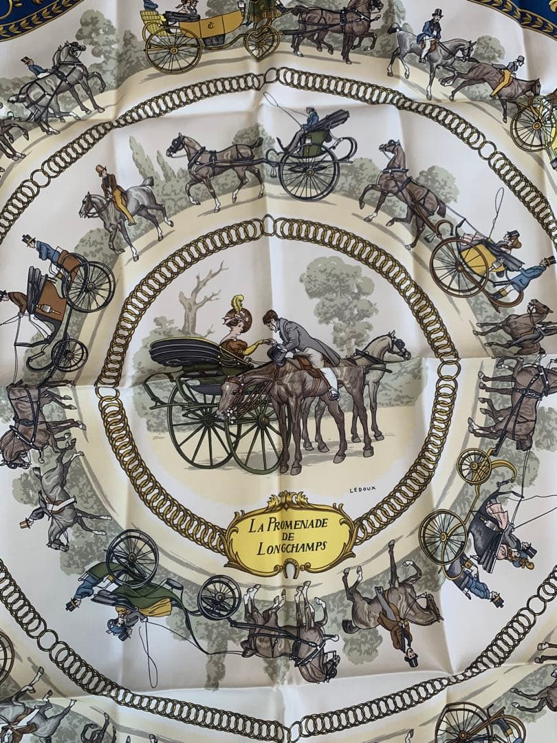 HERMESエルメスカレ90LA PROMENADE DE LONGCHAMPS