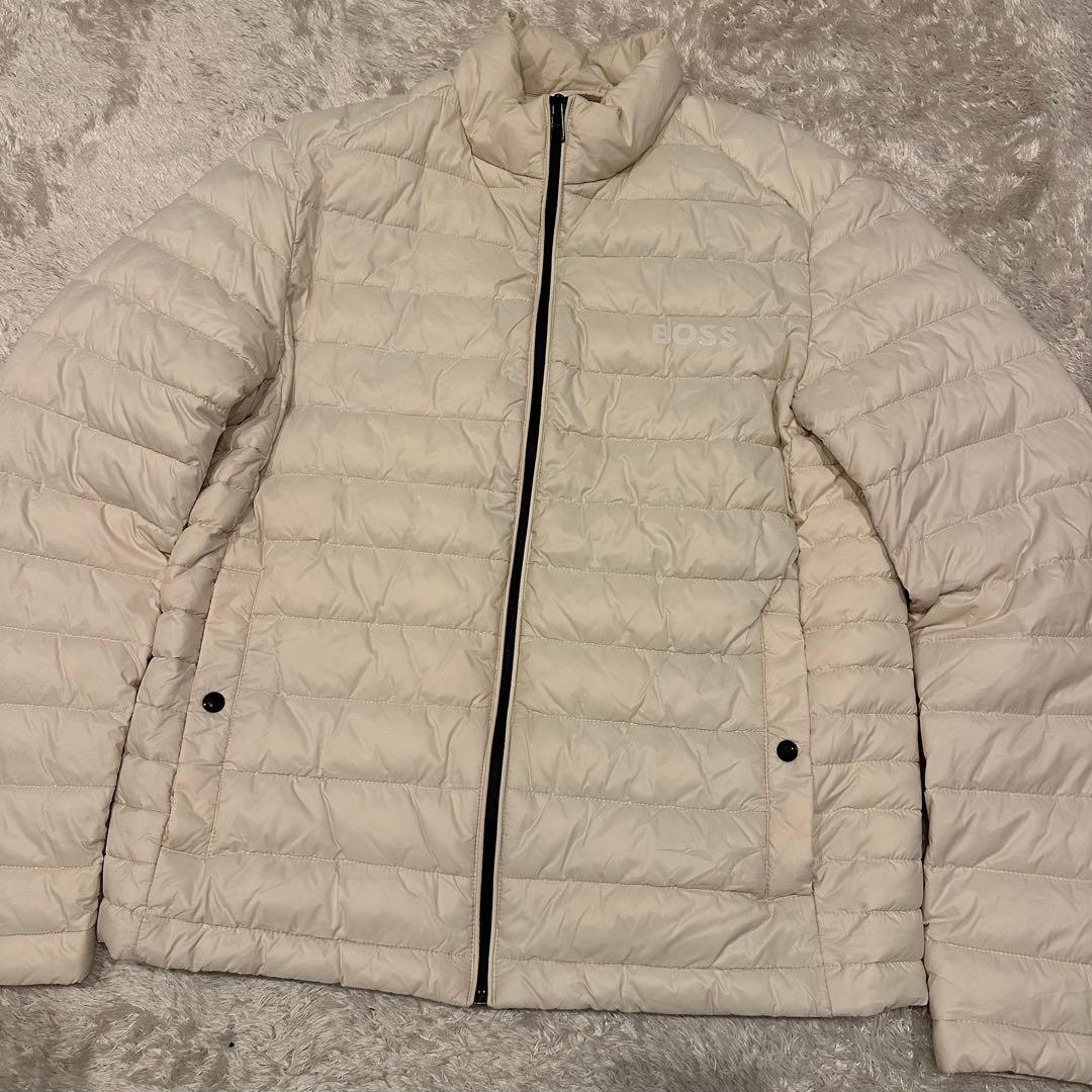 現行モデル　ヒューゴボス　中綿　ジャケット　メンズ　サイズ48 ロゴ