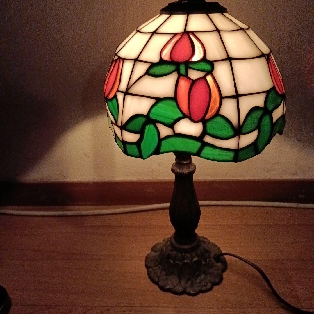 ステンドグラス ランプ チューリップ柄 テーブルランプ フロアランプ ビンテージ
