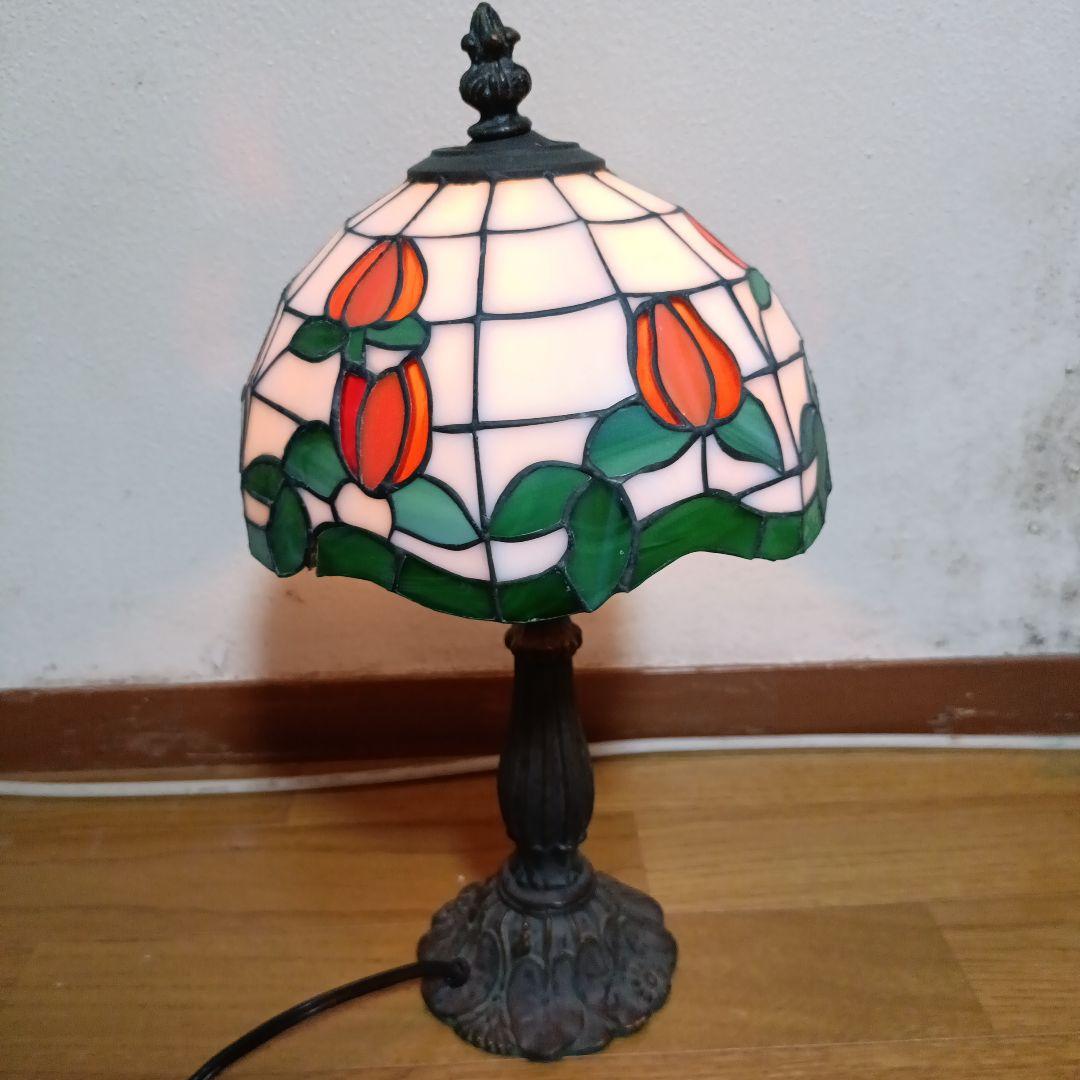 ステンドグラス ランプ チューリップ柄 テーブルランプ フロアランプ ビンテージ