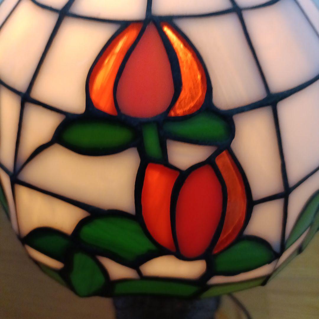ステンドグラス ランプ チューリップ柄 テーブルランプ フロアランプ ビンテージ