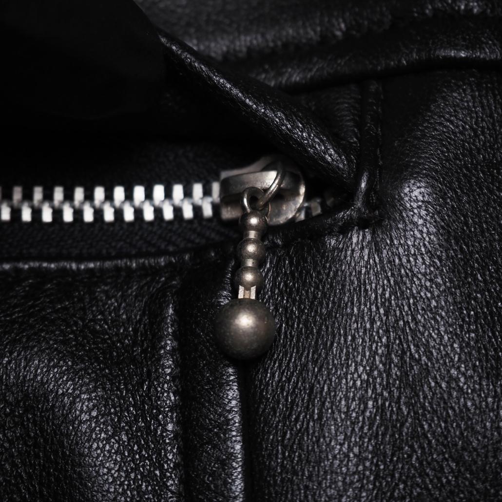 Karl Helmut ラムレザー トラッカージャケット オーバサイズ 黒 L