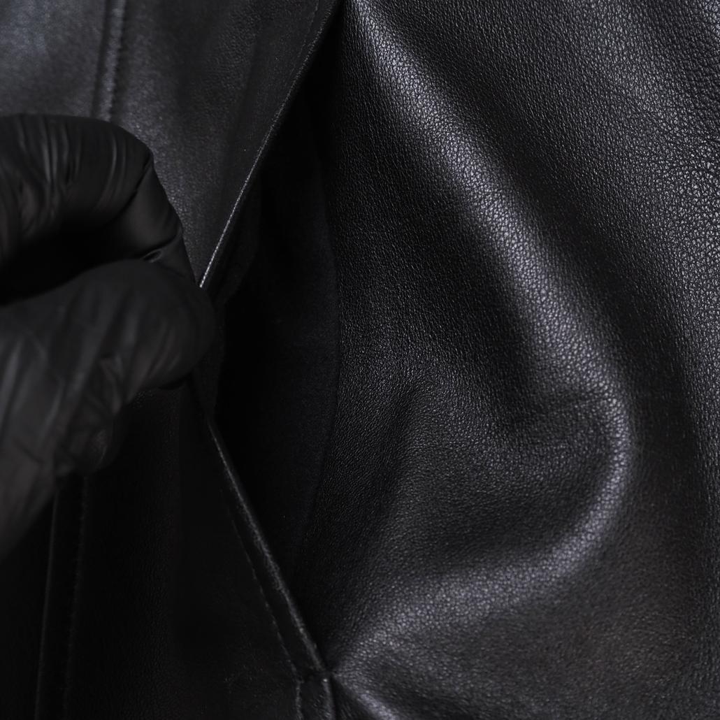 Karl Helmut ラムレザー トラッカージャケット オーバサイズ 黒 L