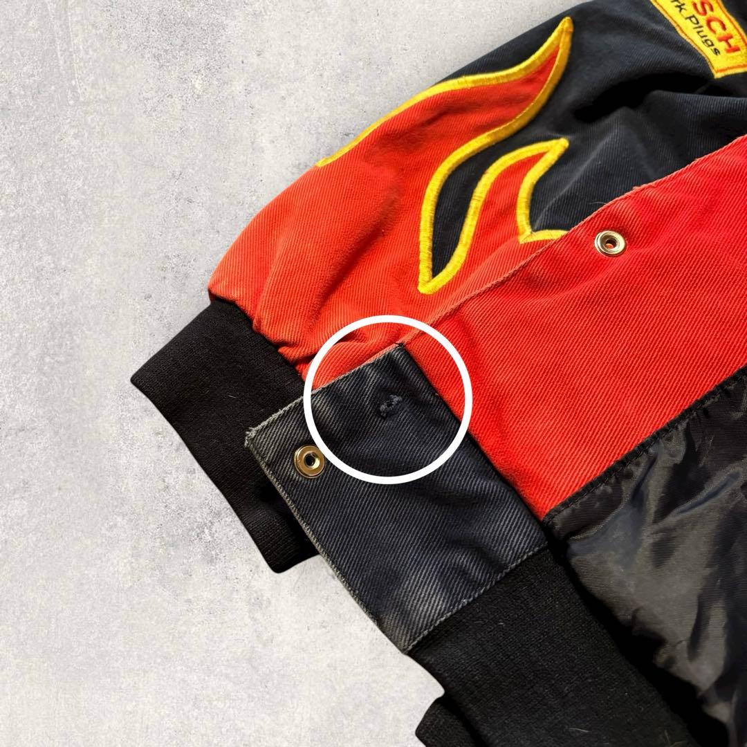 【DU PONT】レーシングジャケット　企業ロゴ　刺繍デザイン　2XL 古着 e