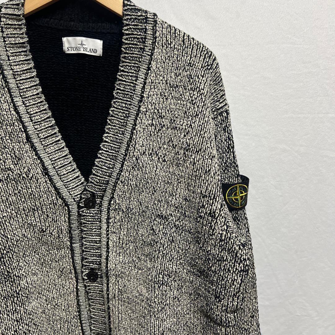 STONE  ストーンアイランド コットンシェニール カーディガン